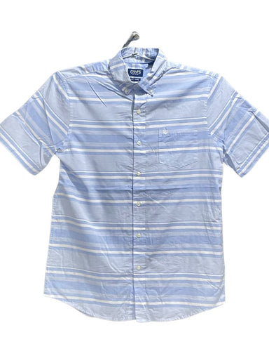 Chaps Blue Cotton Shirt For Men M