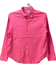 Calvin Klein Pink Cotton Shirt For Men L