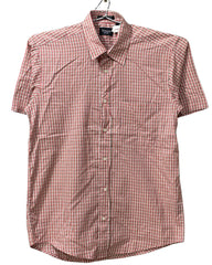 Haggar Orange Cotton Shirt For Men S