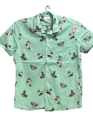 Sonoma Green Cotton Shirt For Men L