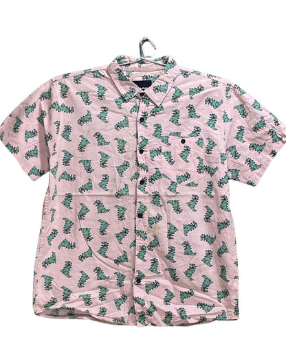Nickelodeon Pink Cotton Shirt For Men X Large