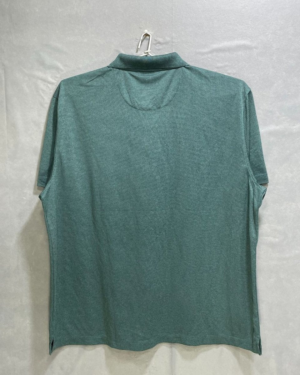 Van Heusen Green Polyester Sport Polo T Shirt For Men XX Large - Preloved Labels