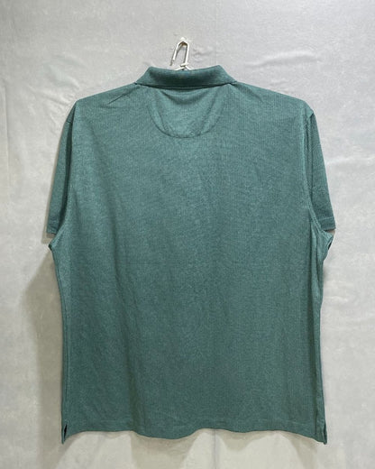 Van Heusen Green Polyester Sport Polo T Shirt For Men XX Large - Preloved Labels