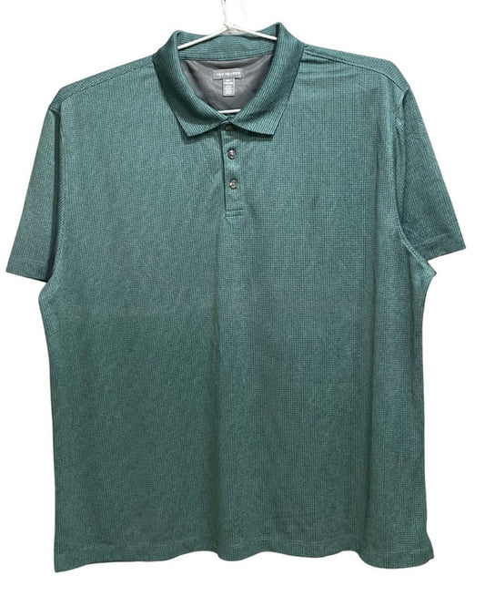 Van Heusen Green Polyester Sport Polo T Shirt For Men XX Large - Preloved Labels