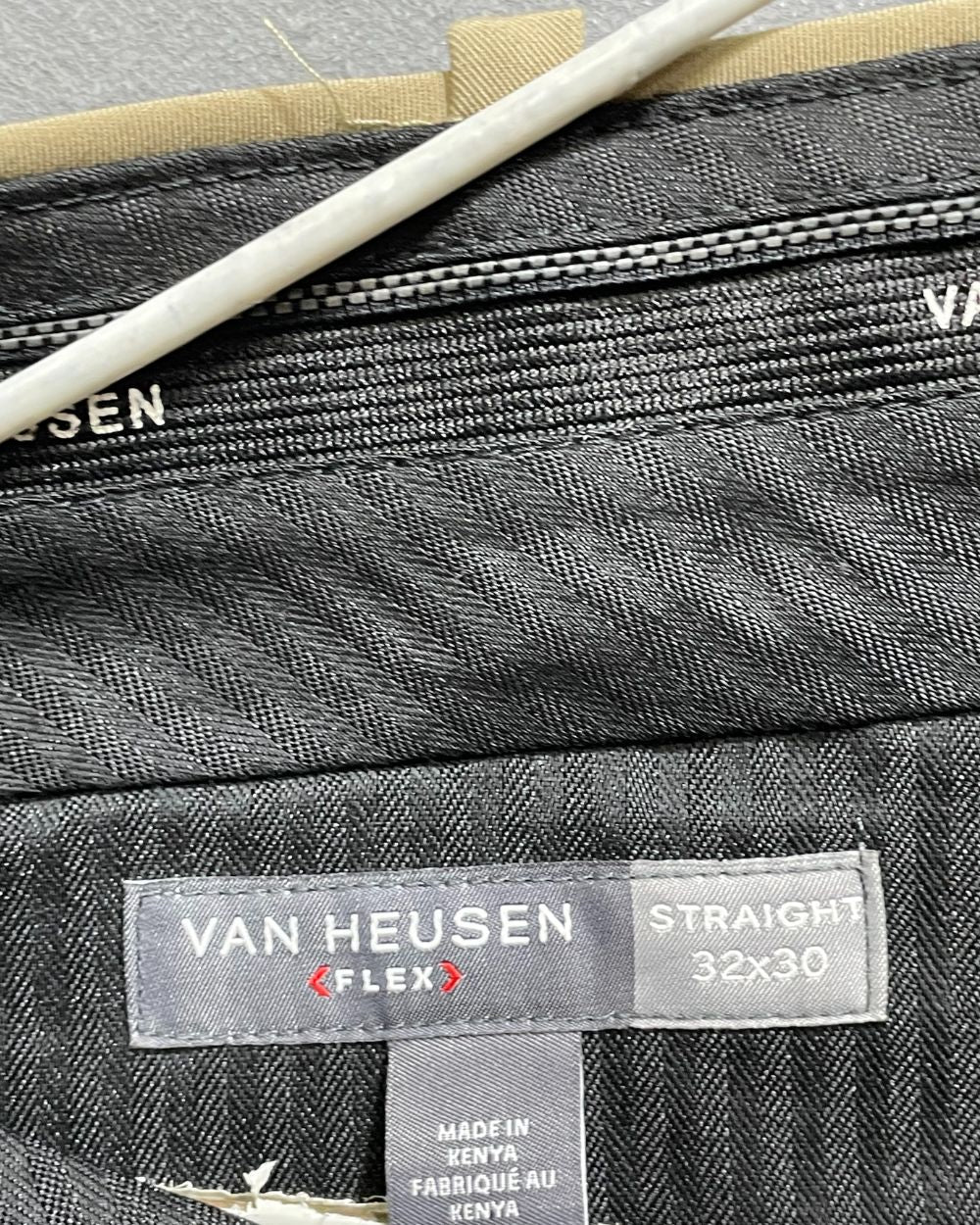 Van Heusen Khaki Polyester Dress Pant For Men L - Preloved Labels