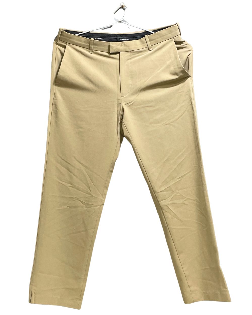 Van Heusen Khaki Polyester Dress Pant For Men L - Preloved Labels