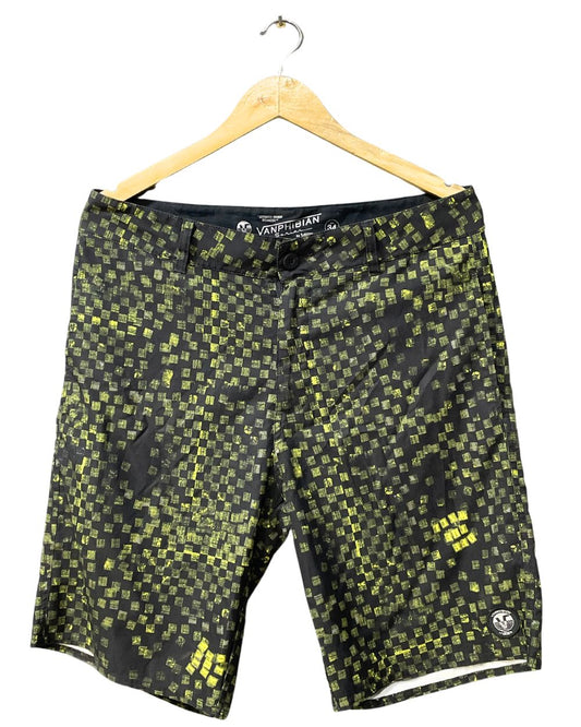 Vanphibian Black Polyester Short For Men M - Preloved Labels