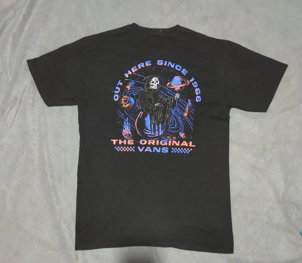 Vans Men Cotton Black T Shirt M – Preloved Labels (view 4)