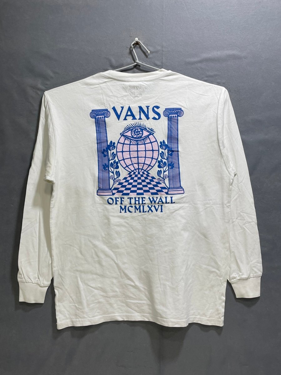 Vans White Cotton T Shirt For Men M - Preloved Labels