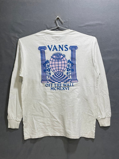 Vans White Cotton T Shirt For Men M - Preloved Labels