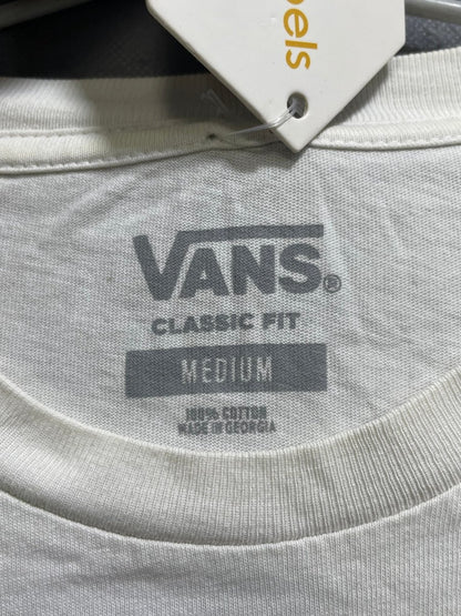 Vans White Cotton T Shirt For Men M - Preloved Labels
