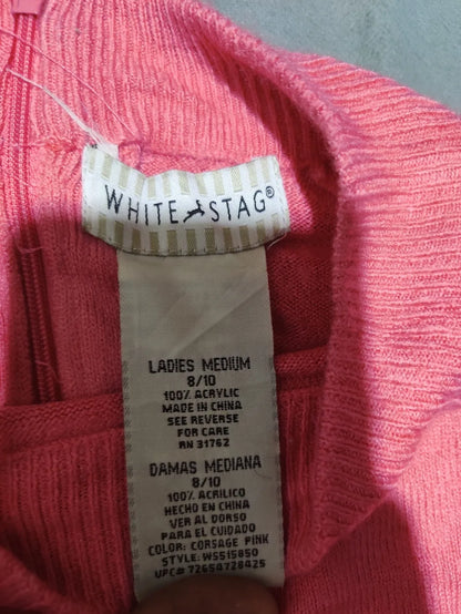 White Stag Women Acrylic Pink Sweater M – Preloved Labels (view 2)