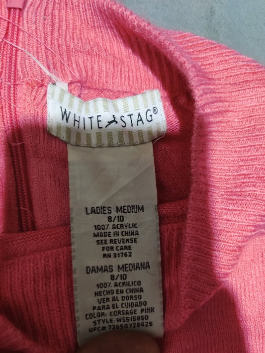 White Stag Women Acrylic Pink Sweater M – Preloved Labels (view 2)