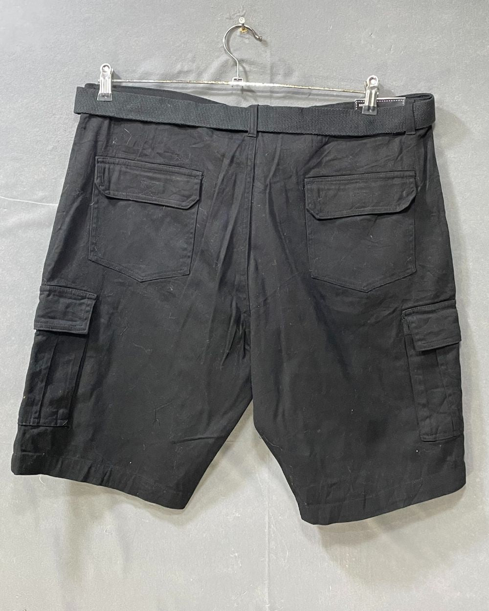 Wicked Stitch Black Cotton Short With Belt For Men L - Preloved Labels