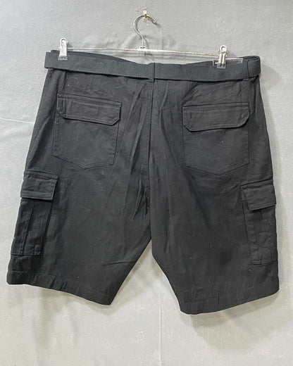 Wicked Stitch Black Cotton Short With Belt For Men L - Preloved Labels