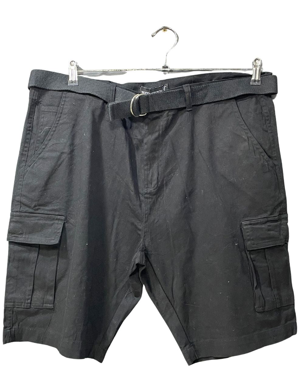 Wicked Stitch Black Cotton Short With Belt For Men L - Preloved Labels