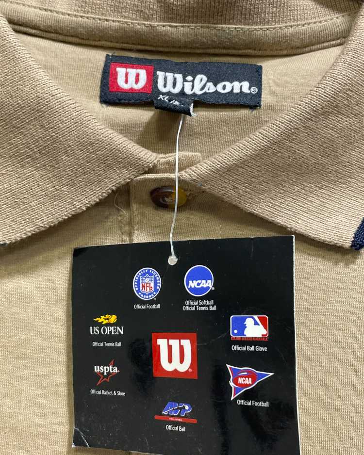 Wilson Khaki Cotton Polo T Shirt For Men X Large - Preloved Labels