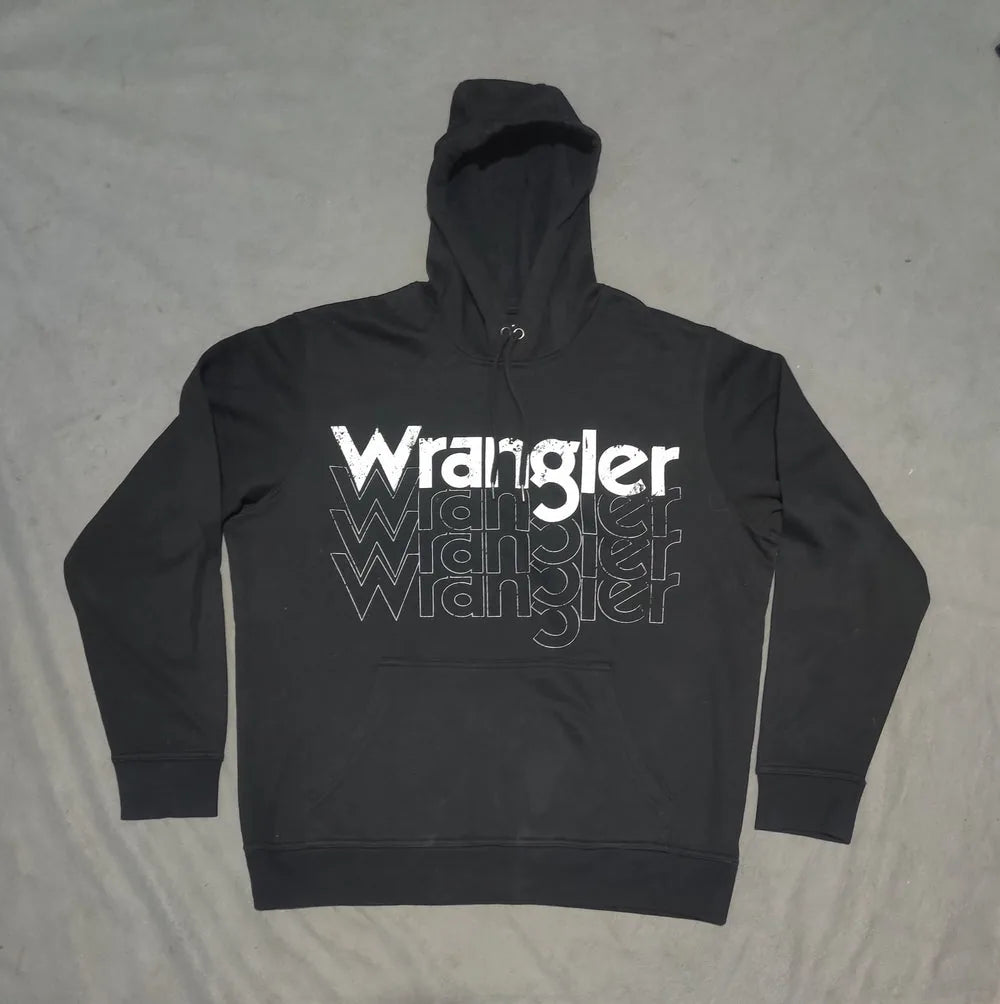 Wrangler Men Cotton Fleece Black Hoodie M – Preloved Labels (view 2)