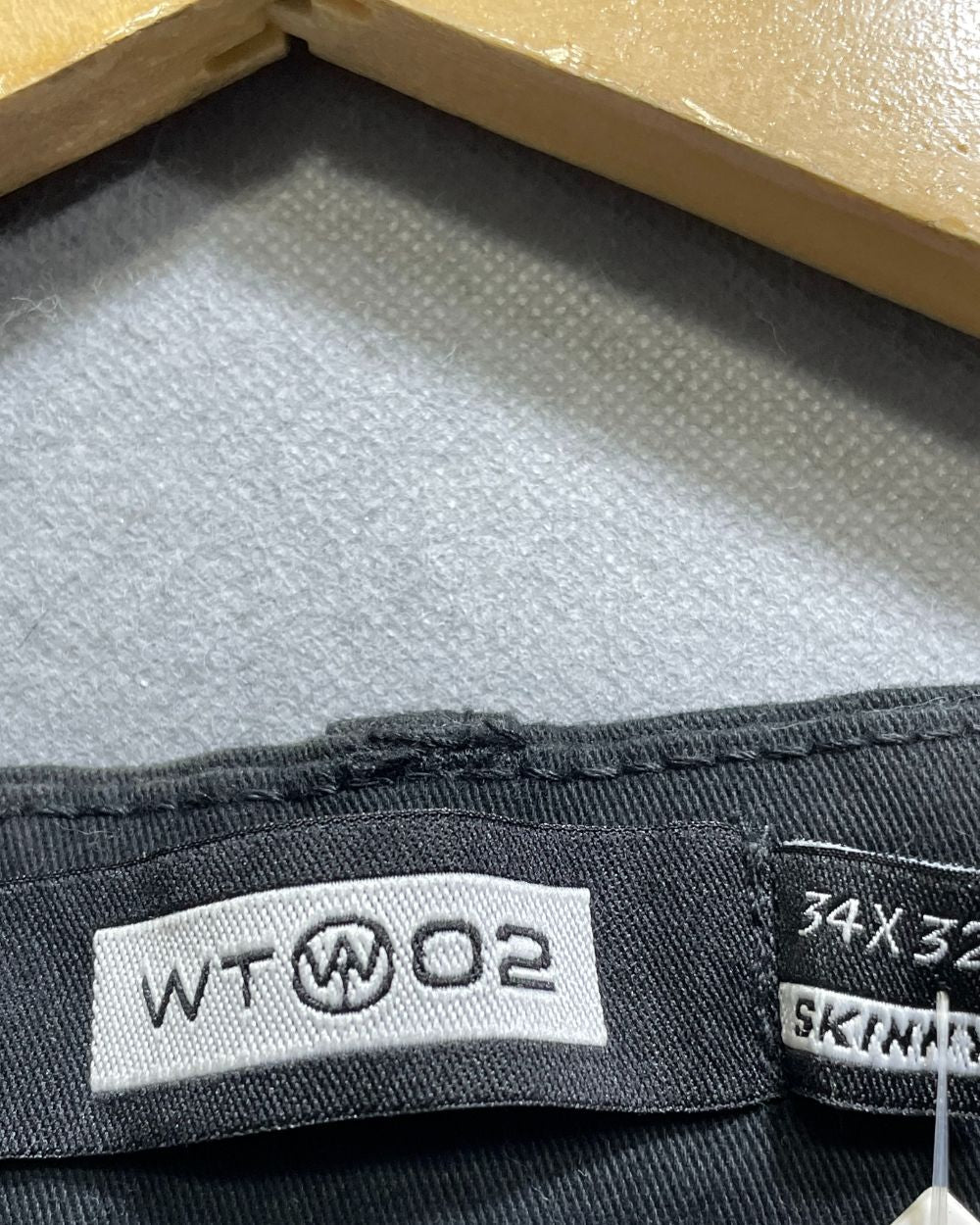 WT02 Black Cotton Dress Pant For Men M - Preloved Labels