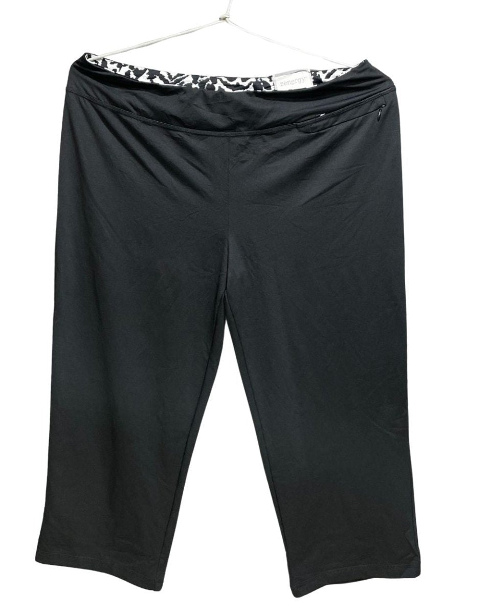 Zenergy Black Polyester Stretch Gym tights For Women XXL - Preloved Labels