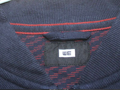 We Branded Original Navy Blue For Men Ban Collar Zipper