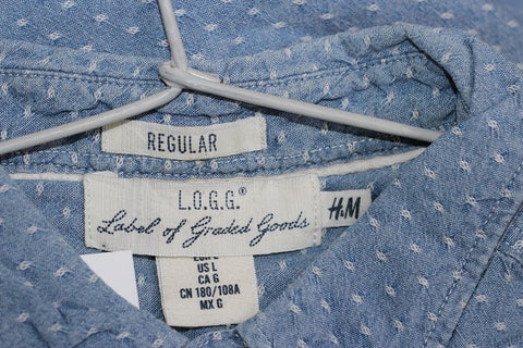 H.M Branded Original Cotton Denim Shirt For Men