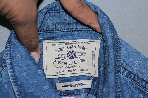 Zara Man Branded Original Cotton Shirt For Men