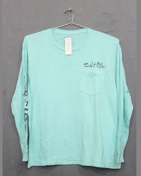 Salt Life Branded Original For Cotton Round Neck Men T Shirt X Large | Preloved Labels